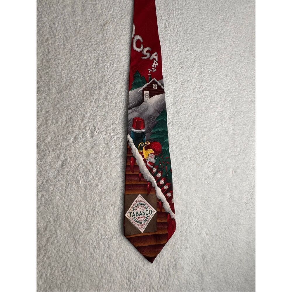 Tabasco Men's Silk Christmas Tie